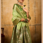 Tissue Silk Saree with Striking Contrast Border