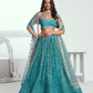 Graceful Net Lehenga Choli with Intricate Embroidery for Engagement Wear