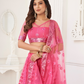 Glamorous Party Wear Lehenga in Butterfly Net with Embroidery Work