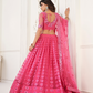 Glamorous Party Wear Lehenga in Butterfly Net with Embroidery Work