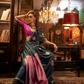 Pure Satin Handloom Silk Saree with Luxurious Weaving Detail