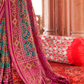 Two-Tone Georgette with Silk Saree Patola Design