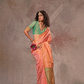 Dual Tone Banarasi Silk Saree with Rich Zari Weaving Elegance