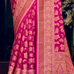 Two Ply Weaving Polyester Georgette Saree with Weaving Buta - LaVante Fashion
