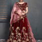 Bridal Silk Lehenga Choli Featuring Detailed Embroidered Design
