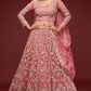 Trendy Net Dori Embroidered Lehenga Choli for Wedding