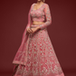 Trendy Net Dori Embroidered Lehenga Choli for Wedding