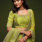 Thread Embroidered Silk Wedding Wear Lehenga Choli