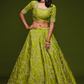 Thread Embroidered Silk Wedding Wear Lehenga Choli