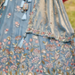 Tissue Fabric Bridal Lehenga with Elegant Embroidery