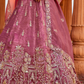 Tissue Fabric Semi-Stitched Lehenga Choli with Handwork Cutdana Embroidery and Dupatta