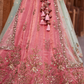 Elegant Tissue Sequin Embroidered Semi-Stitched Lehenga Choli with Dupatta