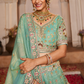 Tissue Lehenga Choli & Dupatta with Sequin Embroidery