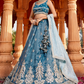 Designer Tissue Lehenga Choli with Sequin Embroidery and Coordinated Dupatta