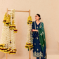 Graceful Navy Blue Bamber Silk Salwar Suit with Pearl Embroidery