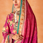 Pure Kanjivaram Salwar Suit with Digital Embroidered Borders