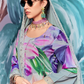 Pure Muslin Embroidered Salwar Suit with Pearl Cutwork Finish