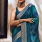 Vibrant Viscose Silk Bandhani Print Saree with Blouse Piece