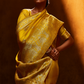 Viscose Silk Haldi Function Saree with Satin Silk Blouse