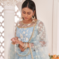 Designer Net Lehenga Set with Thread and Sequin Embroidery