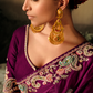 Banarasi Dola Silk Saree with Embroidery and Heavy Work Blouse
