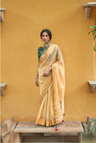 LAVANTEFASHIONYELLOWWOVENSILKSAREE_1 - LaVante Fashion