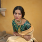 Yellow Soft Tissue Organza Saree with Delicate Border Detailing and Elegant Piping