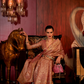 Zari Woven Banarasi Silk Blend Saree with Regal Detailing