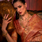 Zari Woven Banarasi Silk Blend Saree with Regal Detailing