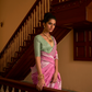 Nylon Crepe Saree with Zari Weaving for Festive Occasions