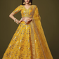 Traditional Slub Silk Lehenga Choli with Sequin Detailing