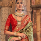 Traditional Patola Silk Saree with Intricate Weaving