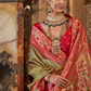 Traditional Patola Silk Saree with Intricate Weaving