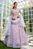 LAVANTEFASHIONnetwithBeads_ZarkanembroiderySemi-StitchedLehengacholi_Dupatta_1 - LaVante Fashion