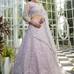 Graceful Net Lehenga Choli Ensemble with Beads