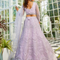 Graceful Net Lehenga Choli Ensemble with Beads