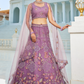 Designer Net Lehenga Choli & Dupatta with Handcrafted Coding