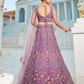 Designer Net Lehenga Choli & Dupatta with Handcrafted Coding