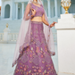 Designer Net Lehenga Choli & Dupatta with Handcrafted Coding