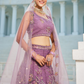 Designer Net Lehenga Choli & Dupatta with Handcrafted Coding