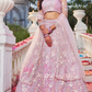 Designer Net Lehenga Choli with Intricate Sequins and Zarkan Work