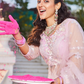 Designer Net Lehenga Choli with Intricate Sequins and Zarkan Work