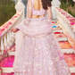 Designer Net Lehenga Choli with Intricate Sequins and Zarkan Work