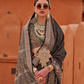 Glossy Finish Saree in Viscose Polyester Silk Fabric Print