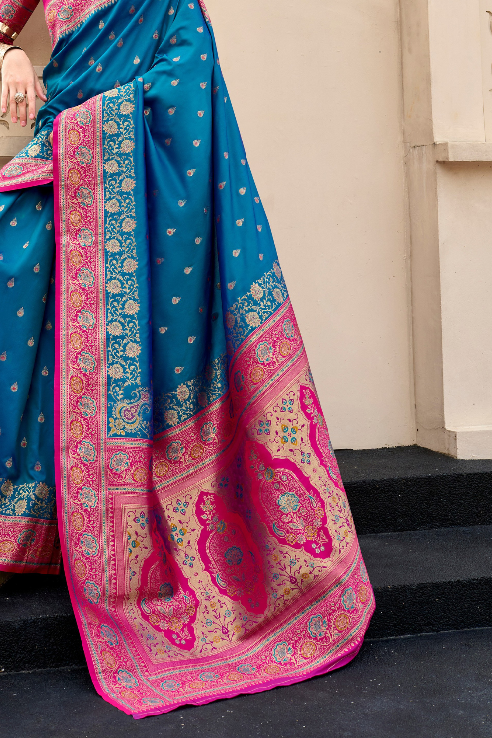 Pure Soft Banarasi Silk Saree Timeless Grace with Royal Zari Weave - LaVante Fashion