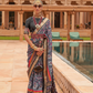 Elegant Patola Silk Saree with Foil Print Design