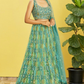 Vibrant Digital Printed Organza Lehenga Choli with Contemporary Flair