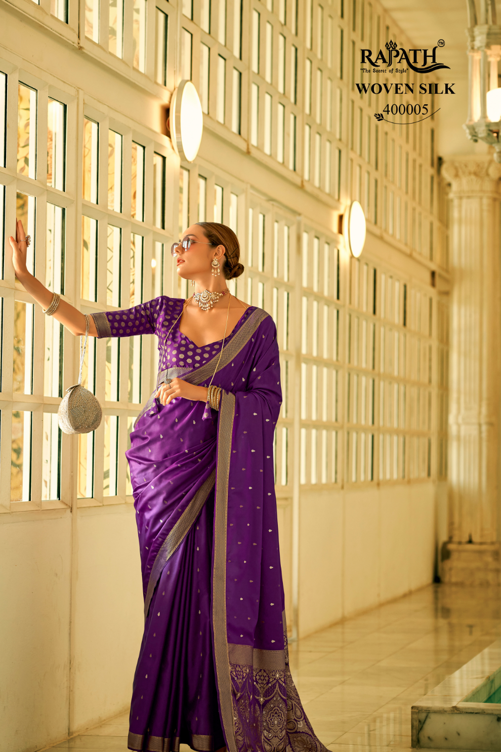 Pure Satin Handwoven Saree with Rich Zari Weaving