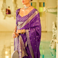 Pure Satin Handwoven Saree with Rich Zari Weaving
