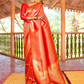 Kanjeevaram Handloom Silk Saree with Rich Traditional Weaving